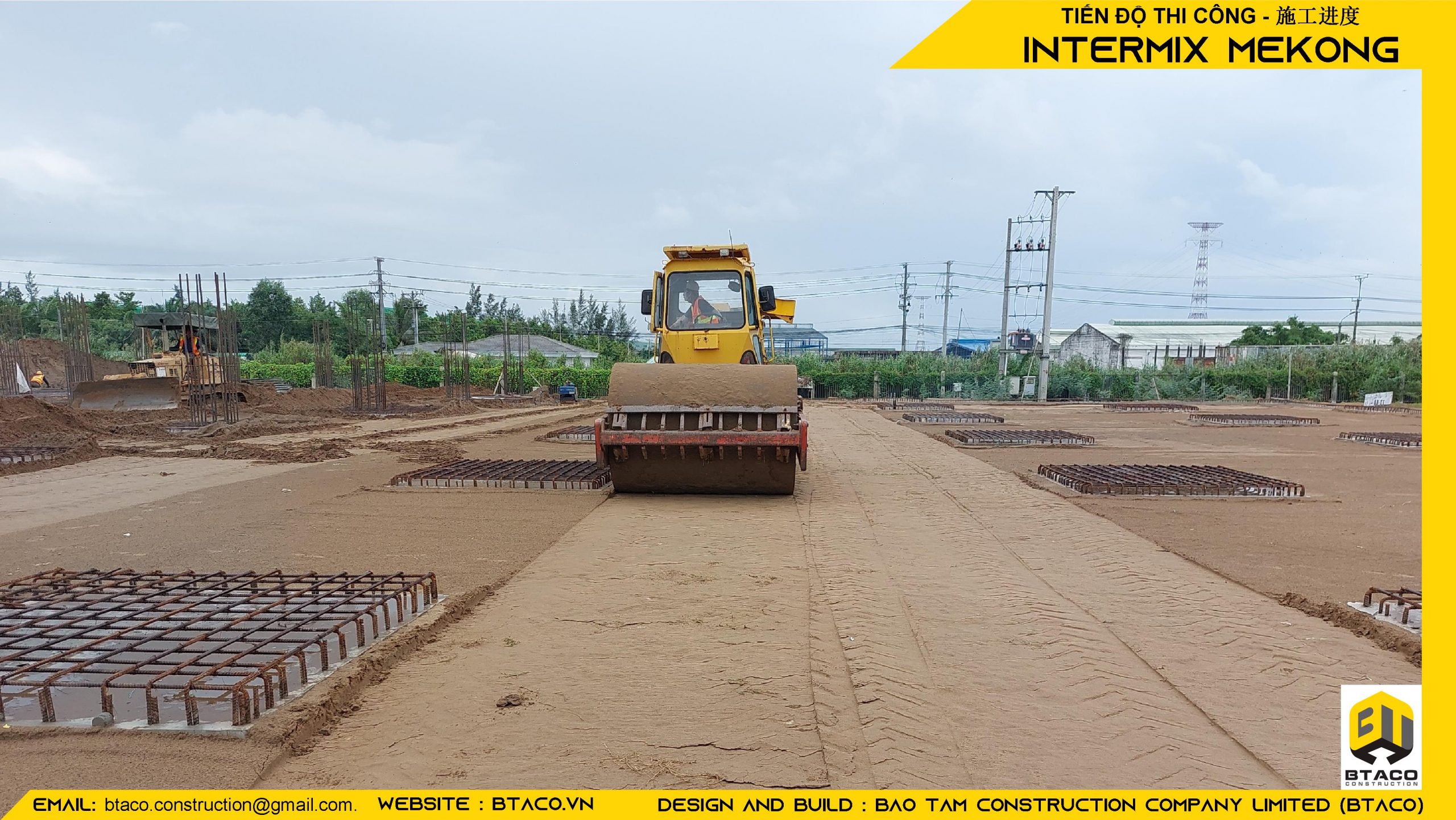Bột trộn Intermix thi công móng