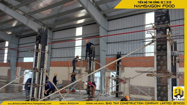 CẬP NHẬT TIẾN ĐỘ THI CÔNG TUẦN THỨ 7 – DỰ ÁN NHÀ MÁY CHẾ BẾN THỰC PHẨM NAM SÀI GÒN