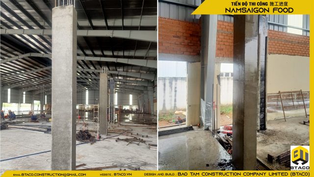 CẬP NHẬT TIẾN ĐỘ THI CÔNG TUẦN THỨ 7 – DỰ ÁN NHÀ MÁY CHẾ BẾN THỰC PHẨM NAM SÀI GÒN
