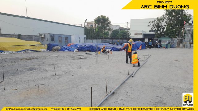 CẬP NHẬT TIẾN ĐỘ THI CÔNG TUẦN THỨ 1 – DỰ ÁN KHO LẠNH ARC BÌNH DƯƠNG.