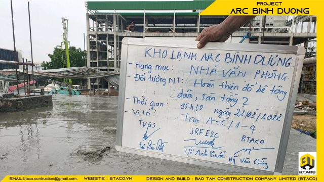 CẬP NHẬT TIẾN ĐỘ THI CÔNG TUẦN THỨ 6 – DỰ ÁN KHO LẠNH ARC BÌNH DƯƠNG.