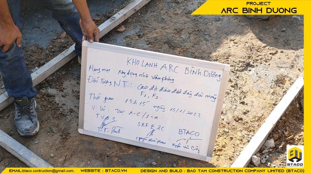 CẬP NHẬT TIẾN ĐỘ THI CÔNG TUẦN THỨ 1 – DỰ ÁN KHO LẠNH ARC BÌNH DƯƠNG.