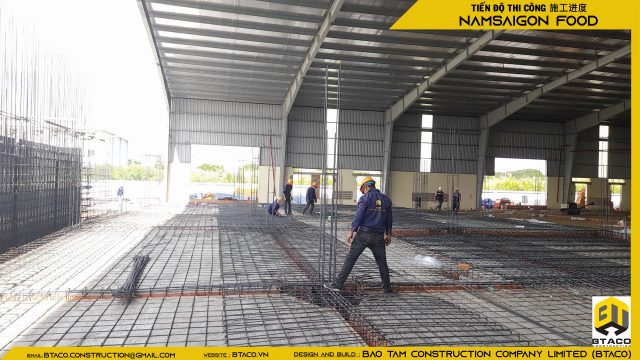 CẬP NHẬT TIẾN ĐỘ THI CÔNG TUẦN THỨ 7 – DỰ ÁN NHÀ MÁY CHẾ BẾN THỰC PHẨM NAM SÀI GÒN