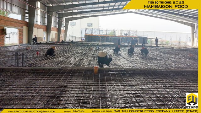 CẬP NHẬT TIẾN ĐỘ THI CÔNG TUẦN THỨ 7 – DỰ ÁN NHÀ MÁY CHẾ BẾN THỰC PHẨM NAM SÀI GÒN