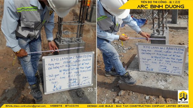 CẬP NHẬT TIẾN ĐỘ THI CÔNG TUẦN THỨ 4 – DỰ ÁN KHO LẠNH ARC BÌNH DƯƠNG.