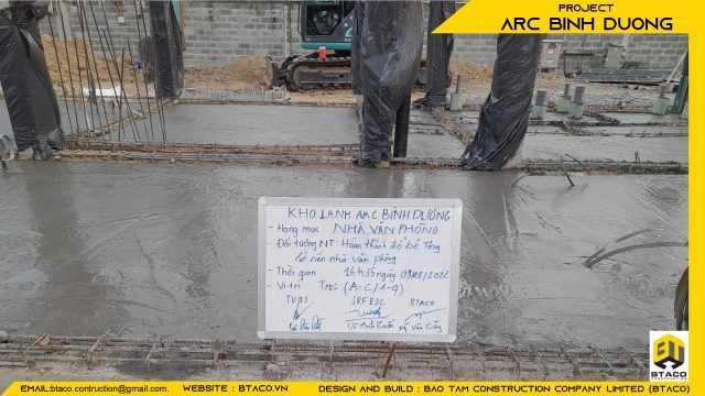 CẬP NHẬT TIẾN ĐỘ THI CÔNG TUẦN THỨ 5 – DỰ ÁN KHO LẠNH ARC BÌNH DƯƠNG.