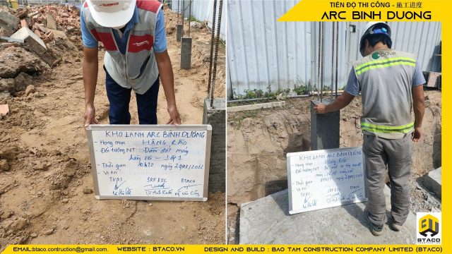CẬP NHẬT TIẾN ĐỘ THI CÔNG TUẦN THỨ 7 – DỰ ÁN KHO LẠNH ARC BÌNH DƯƠNG.