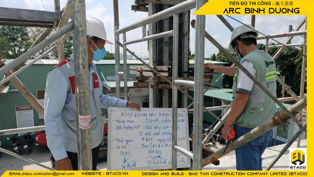 CẬP NHẬT TIẾN ĐỘ THI CÔNG TUẦN THỨ 7 – DỰ ÁN KHO LẠNH ARC BÌNH DƯƠNG.
