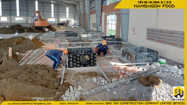 CẬP NHẬT TIẾN ĐỘ THI CÔNG TUẦN THỨ 6 – DỰ ÁN NHÀ MÁY CHẾ BẾN THỰC PHẨM NAM SÀI GÒN