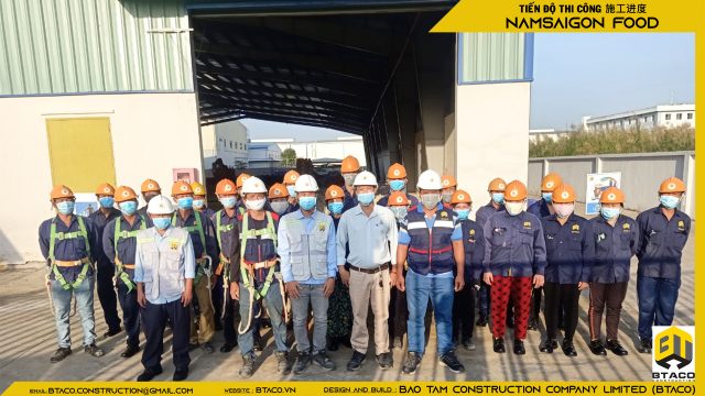 TIẾN ĐỘ THI CÔNG TUẦN THỨ 5 – DỰ ÁN NHÀ MÁY CHẾ BẾN THỰC PHẨM NAM SÀI GÒN