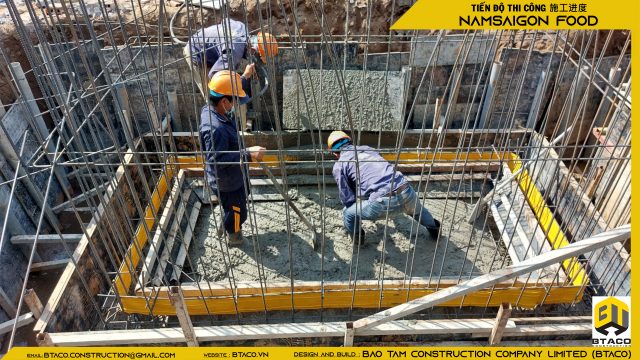 TIẾN ĐỘ THI CÔNG TUẦN THỨ 5 – DỰ ÁN NHÀ MÁY CHẾ BẾN THỰC PHẨM NAM SÀI GÒN