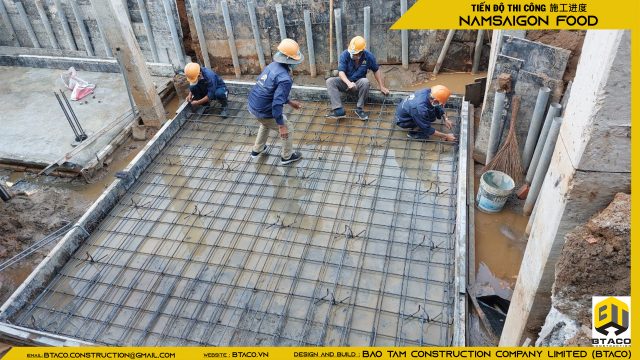 TIẾN ĐỘ THI CÔNG TUẦN THỨ 5 – DỰ ÁN NHÀ MÁY CHẾ BẾN THỰC PHẨM NAM SÀI GÒN