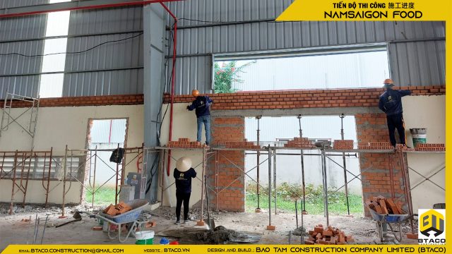 TIẾN ĐỘ THI CÔNG TUẦN THỨ 5 – DỰ ÁN NHÀ MÁY CHẾ BẾN THỰC PHẨM NAM SÀI GÒN